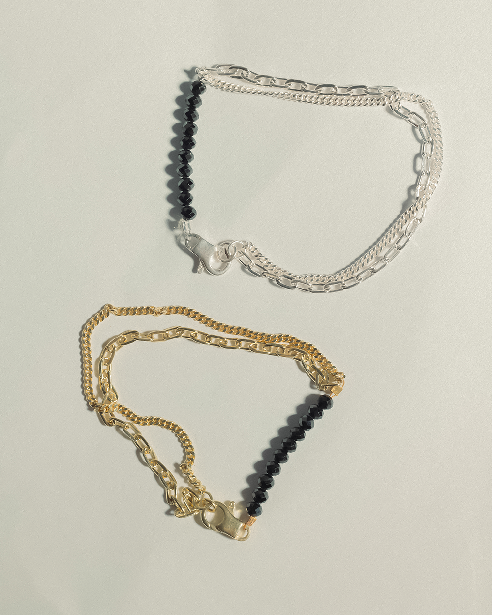 Treasure - Black Spinel. Silver.