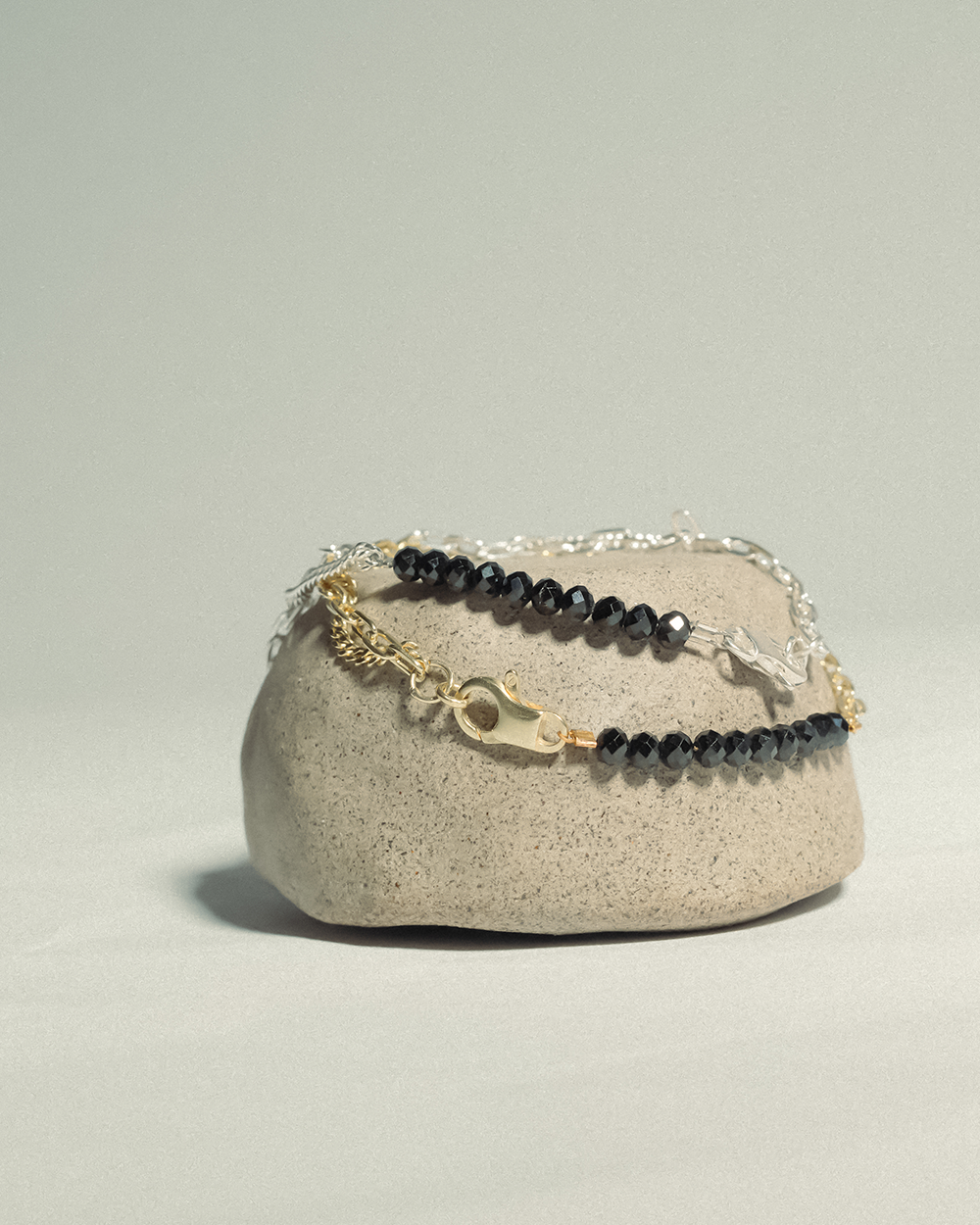 Treasure - Black Spinel. Gold.